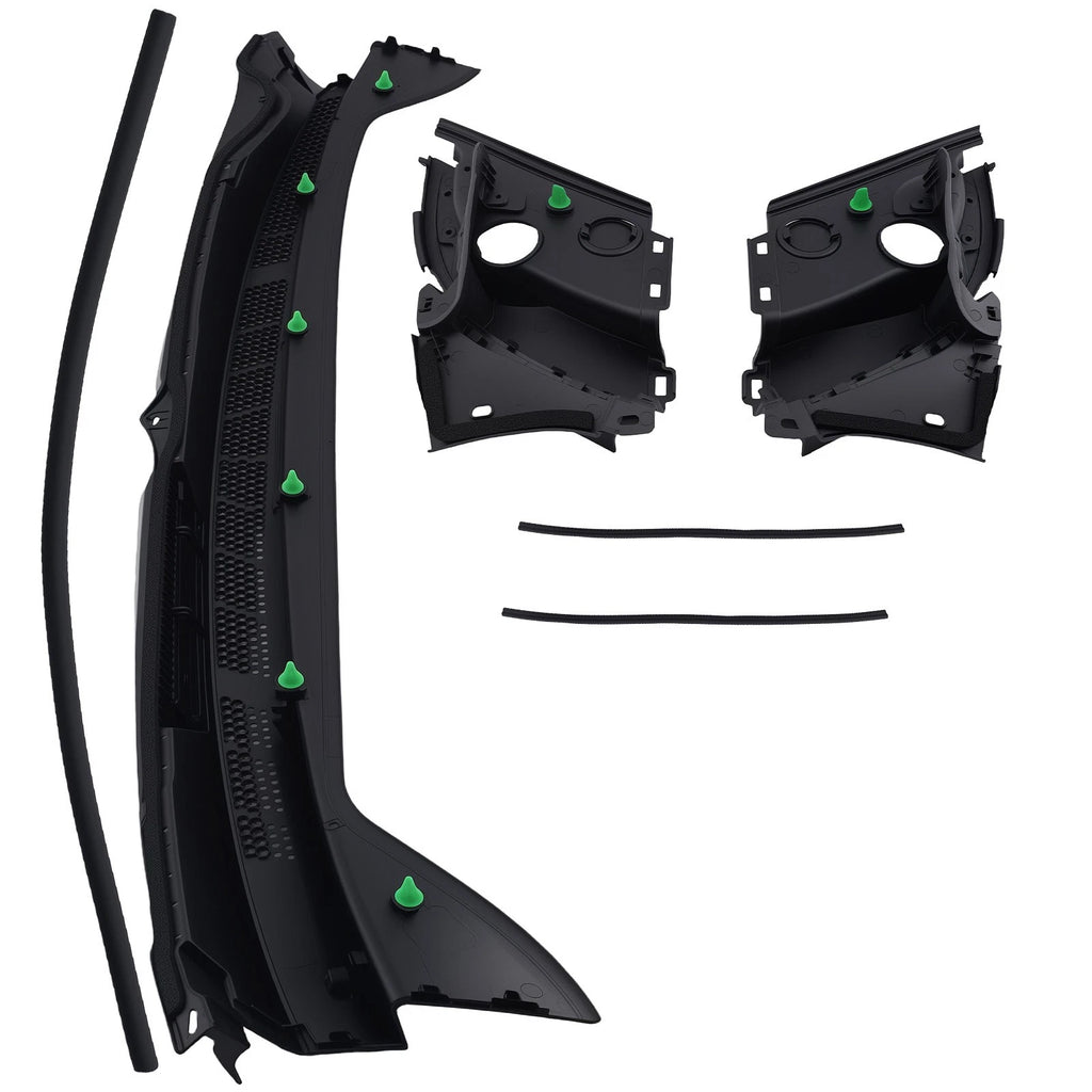 Front Cowl Cover Panel for Honda Civic EX-L 2009–2011 (ABS Black)