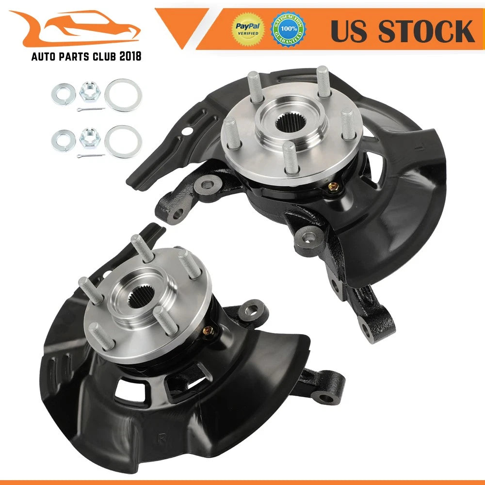 2X Front Wheel Hub Bearing Knuckles for Hyundai Sonata (2011)