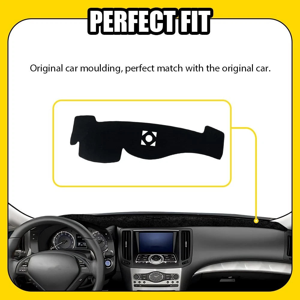 Dashboard Cover Mat for Infiniti Q60 Q40 G25 G35 G37 (2008–2015)