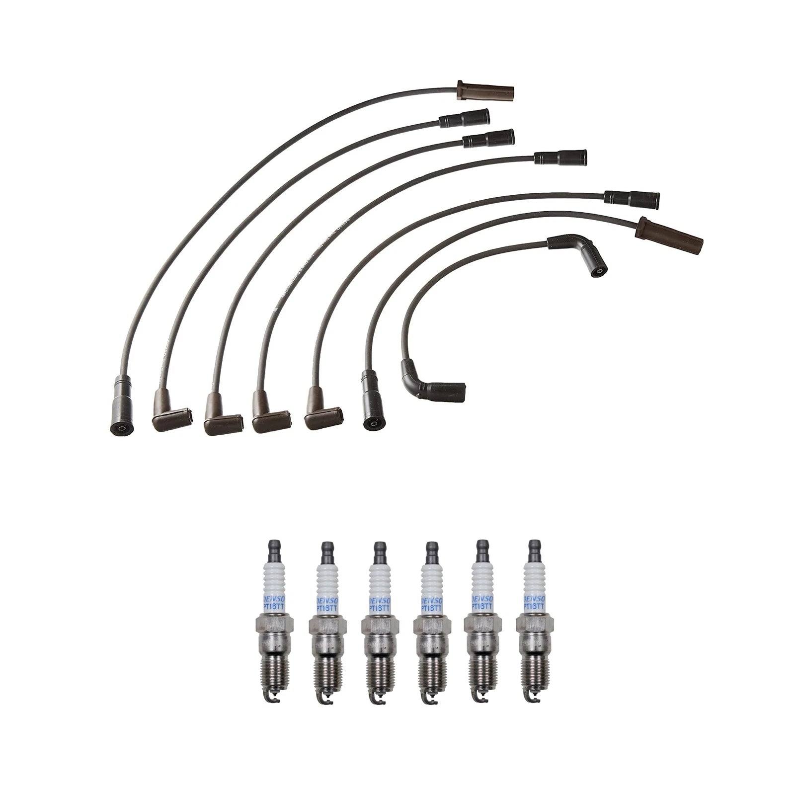 Denso Wire Set 7mm & 6 Platinum TT Spark Plugs for Chevy GMC 4.3L V6 (1996–2002)
