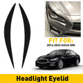 Headlight Eyebrow Trim Cover for Infiniti Q50 (2014–2023) Glossy Black