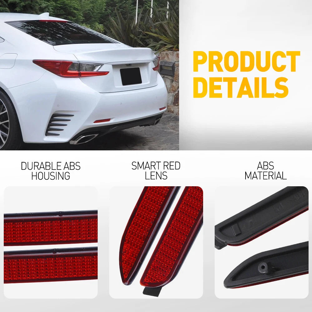 Rear Bumper Reflector Light for Toyota (2011-2018)