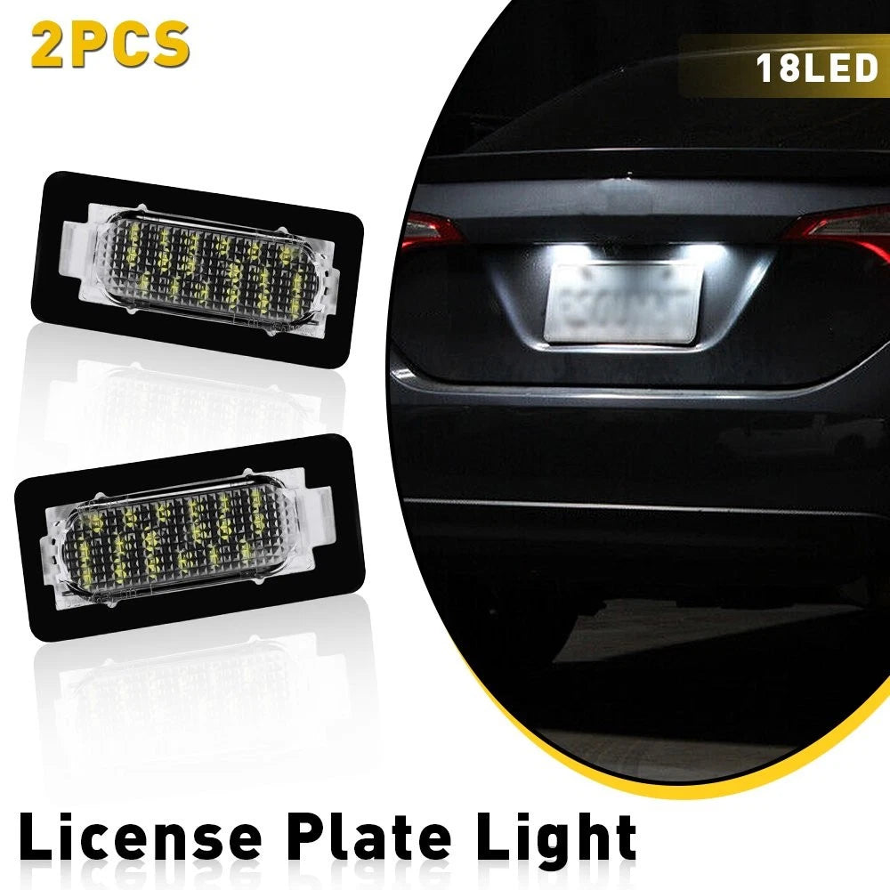 2X LED License Plate Tail Light Assembly for Toyota Corolla Sedan (2014–2019)