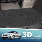 Flat Face Cargo Liner Rear Trunk Mat for Toyota Camry (2012–2017) TPE
