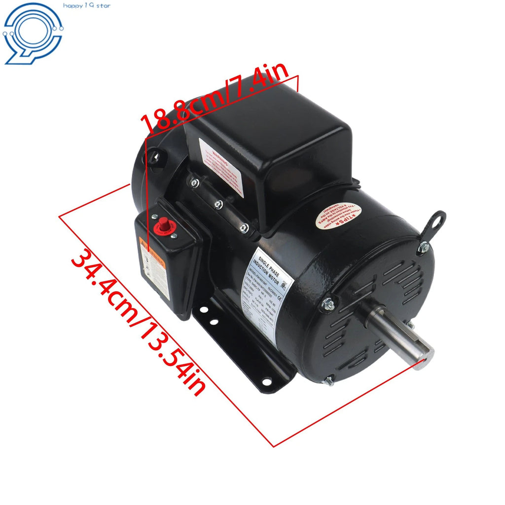 TEFC 5 HP Single Phase Motor 184T 208/230V 60Hz (Farm Duty)