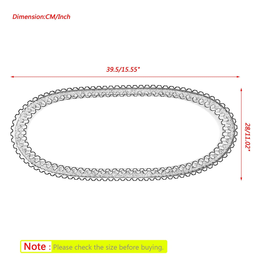 Drive Belt for Arctic Cat Jaguar Z1, Bearcat Z1, 5000 XT (2006–2015) 0627-047