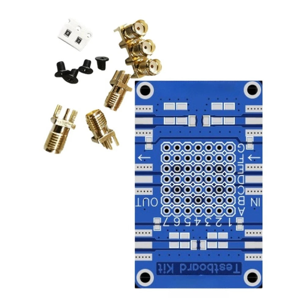VNA Testing Board for Nanovna with Mounting Hardware & 49R9 Resistors