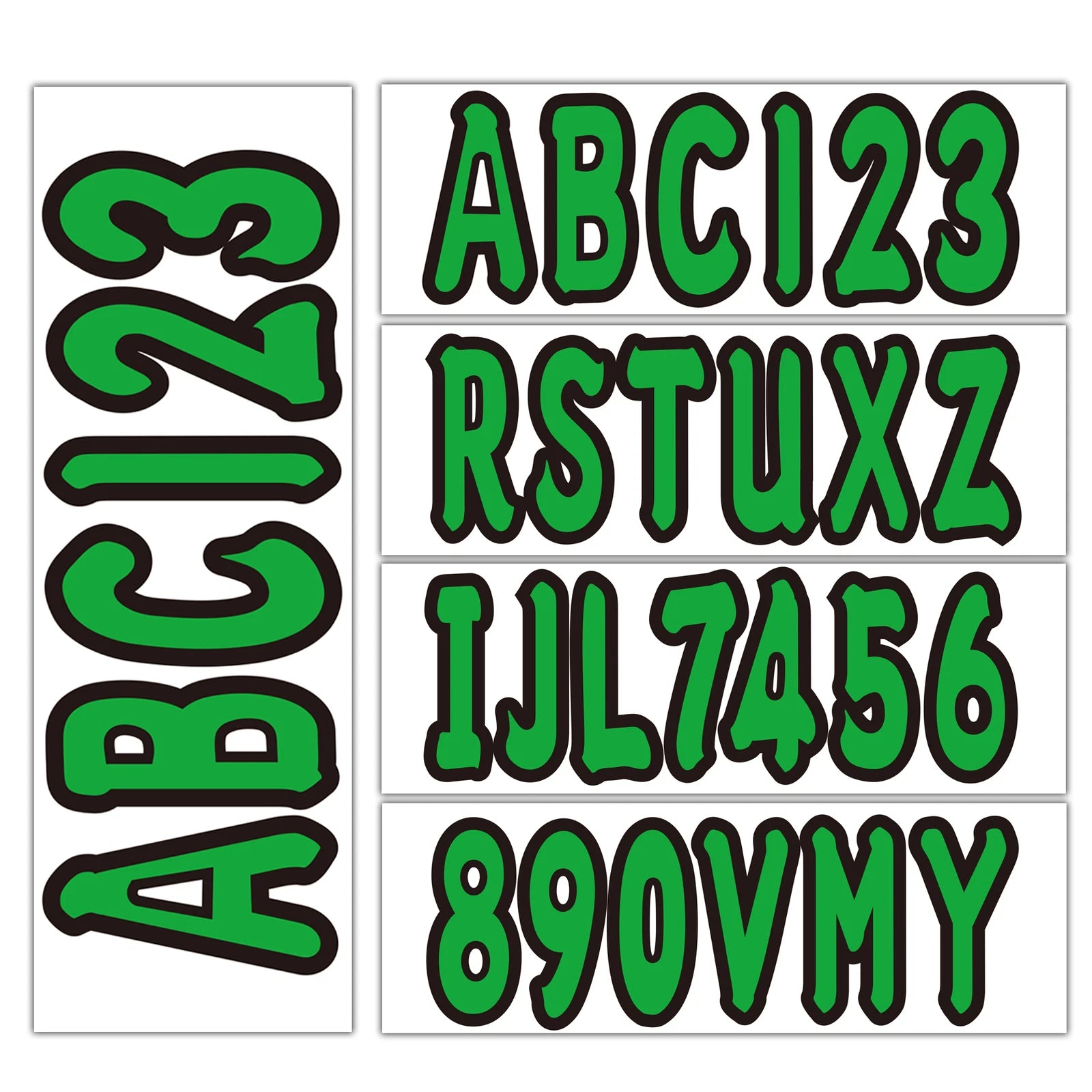 Set of 4 Watercraft Registration Numbers for Boat JetSki (3")