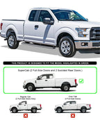 Set of 2 Running Boards for Ford F150 Super Cab (2015–2026)