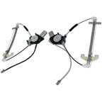 Set of 2 Rear Window Regulators w/Motor for Honda Civic (2001–2005) 741-744/745
