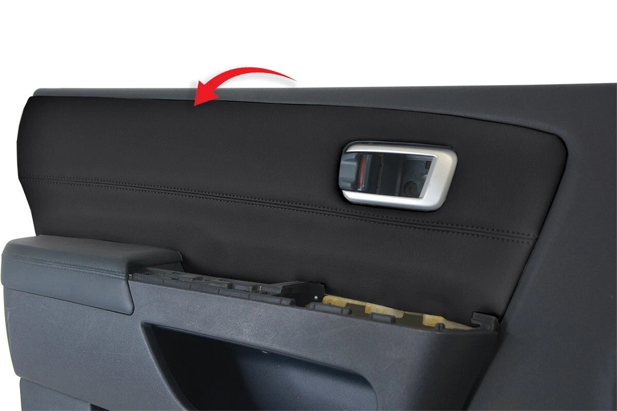Leather Door Panel Cover for Honda Pilot (2009–2015) Black