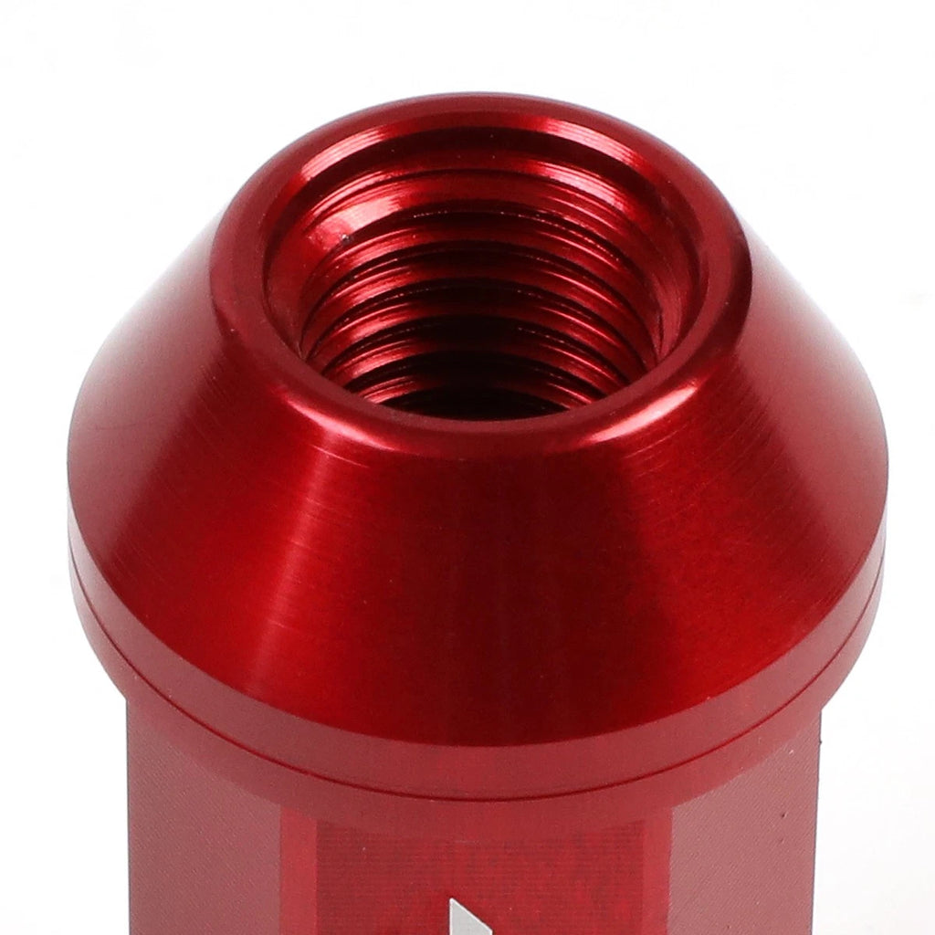Set of 20 J2 7075 Forged Aluminum M12x1.5 Open-End Lug Nuts for Universal