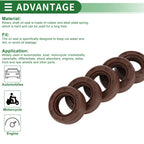 Set of 5 Oil Seals FKM Rubber 17x30x10mm High Pressure