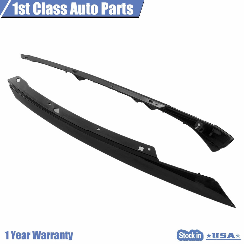 Set of 2 Gloss Black Grille Trim for Honda Civic (2016–2018)