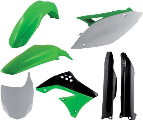 Acerbis Plastic Kit for Kawasaki KX450F (2009–2011) Green