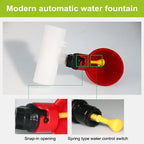 6x Water Drinking Cups for Chicken Poultry Hen Bucket Waterer