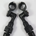 Adjustable Black Short Angle Footpeg for Honda Shadow (w/ 1.25" Engine Guard)
