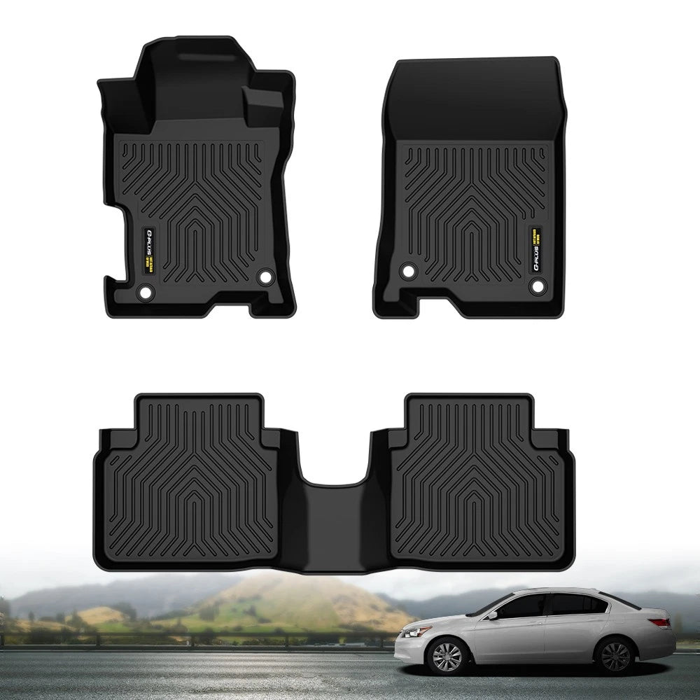 Set of 4 All Weather TPE Floor Mats for Honda Accord Sedan (2008–2012)