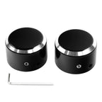 Black Front Axle Nut Covers for Harley Electra Road Glide Sportster