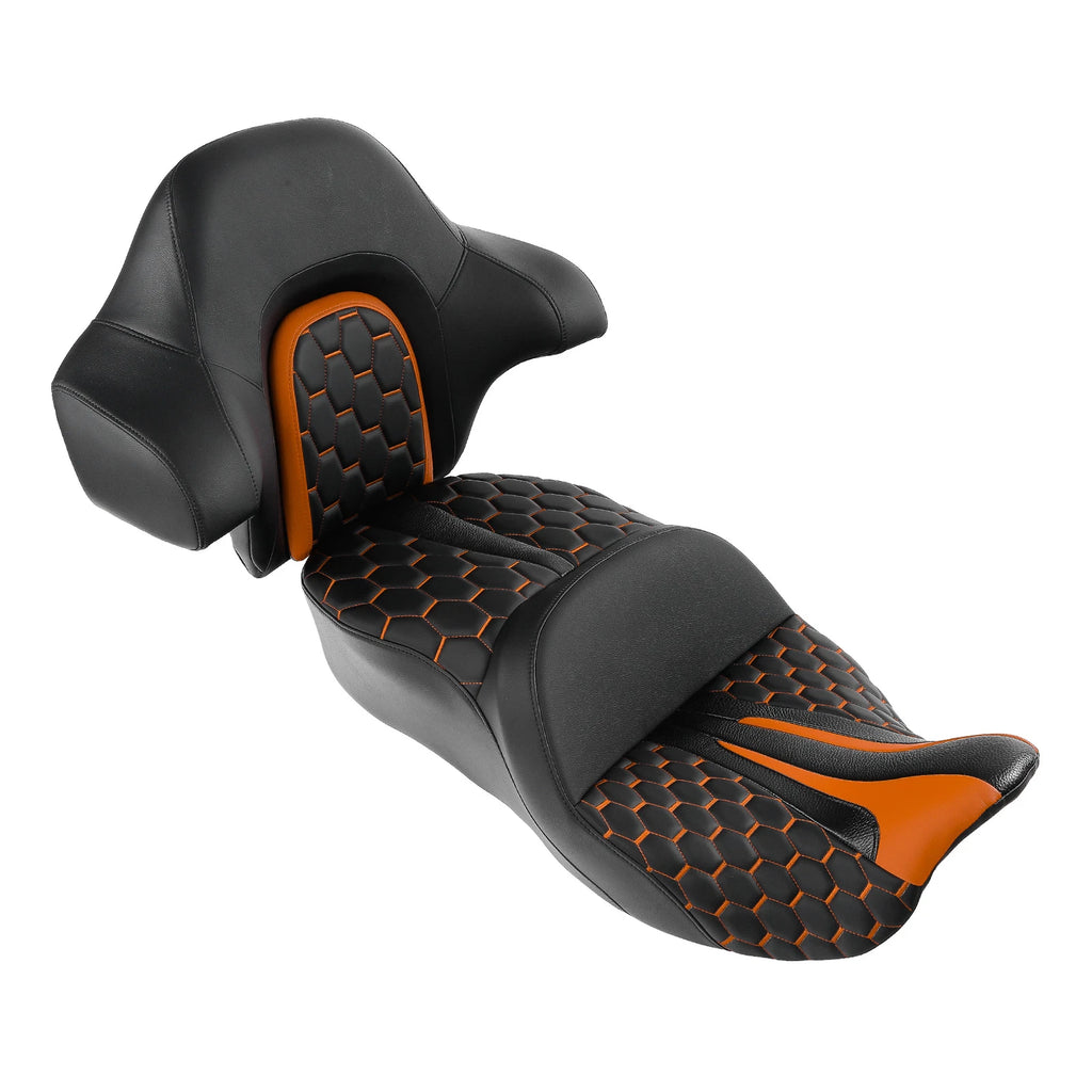 Gel Seat Backrest Pad for Harley Touring Glide (2014–2023)