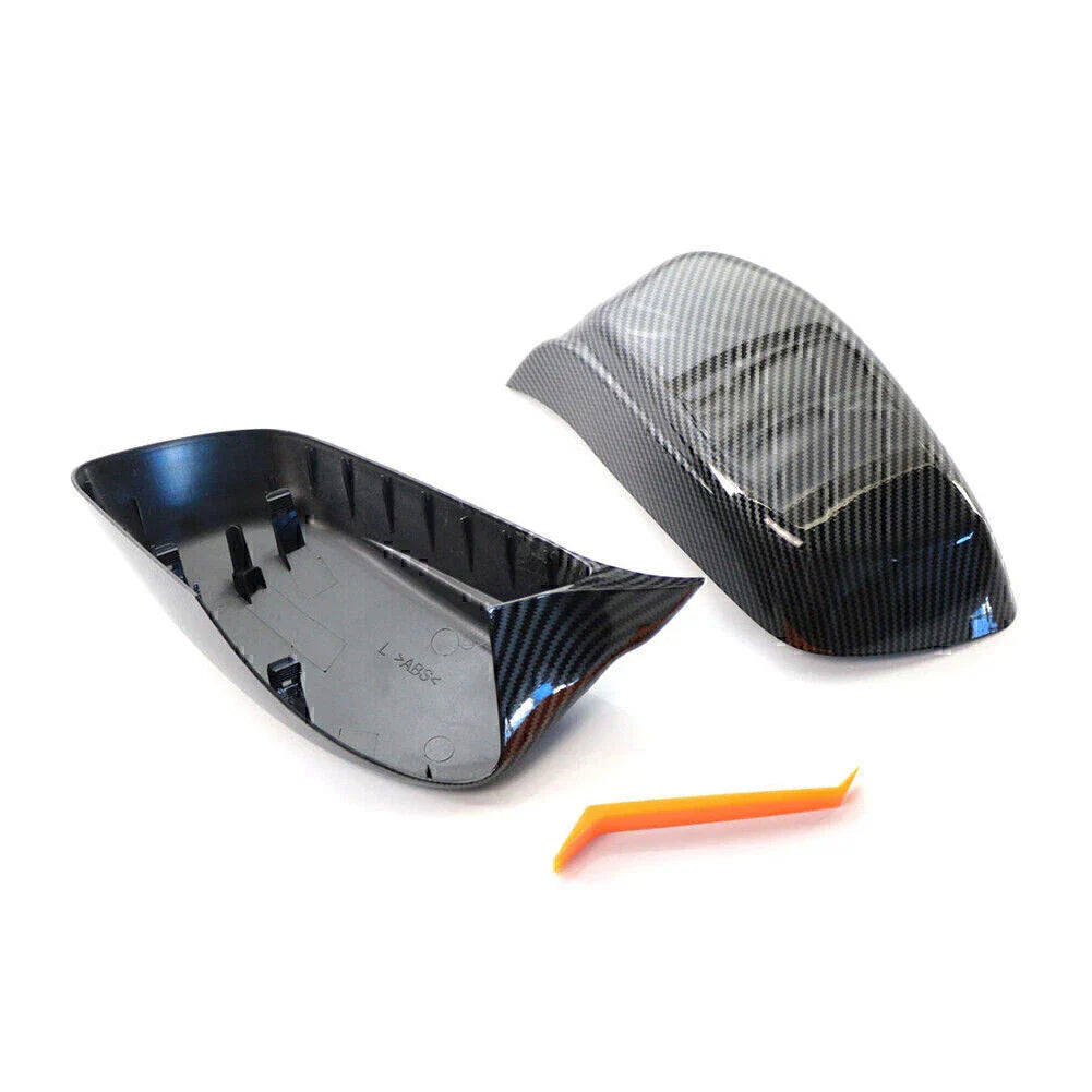 ABS M Style Side Mirror Cover Caps for BMW 5 6 Series (2003-2010)