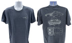 Heather Blue T-Shirt Corvette Blueprint for Chevy Corvette C7 (2014–2019)