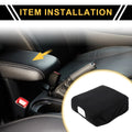 Center Console Lid Armrest Cover for Ford F-150 (2015–2020) Soft Foam Black