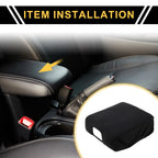 Center Console Lid Armrest Cover for Ford F-150 (2015–2020) Soft Foam Black