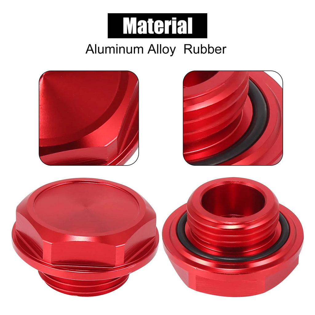 Red Aluminum Alloy Gas Engine Oil Filler Cap for Toyota Highlander 
