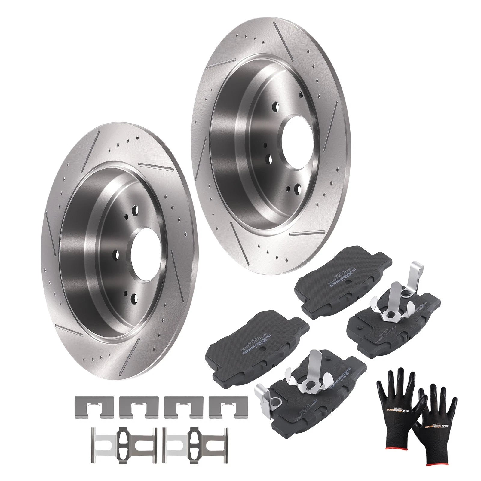Rear Brake Rotors and Pads Kit for Honda CR-V (2005–2016) Acura RDX (2010–2018) S31372