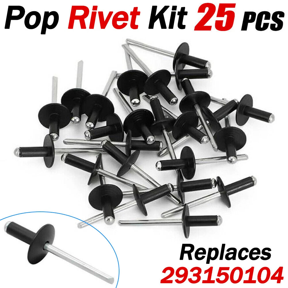25X Aluminum Head Steel Pop Rivet Flange for Ski-Doo (293150104)