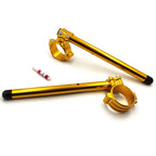 2X 55mm Fork Clip-ons Handle Bar Riser Gold CNC for Yamaha YZF