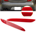 1 Pair Rear Bumper Trim Side Reflector for Jaguar XJ (2010–2017) Red