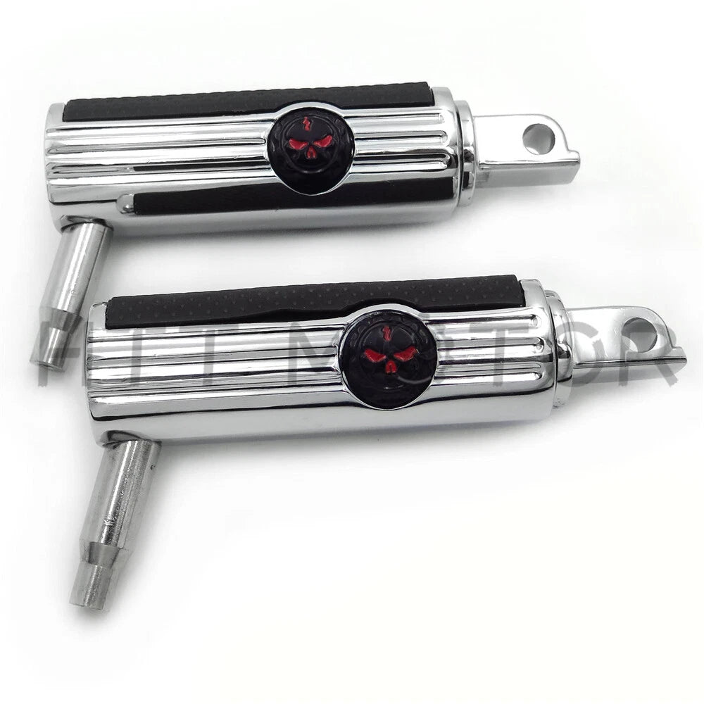 Defiance Chrome Footpegs for Victory Jackpot & Judge (Front/Rear)