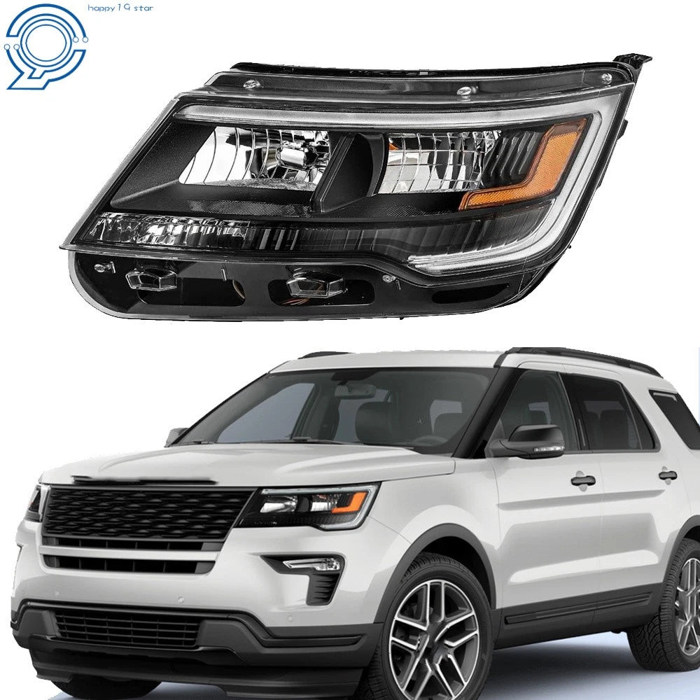 LED Headlight for Ford Explorer Sport (2016–2018) Black Left