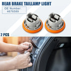 Set of 2 Rear Brake Taillamp Light Bulb Sockets for Chrysler Town Country