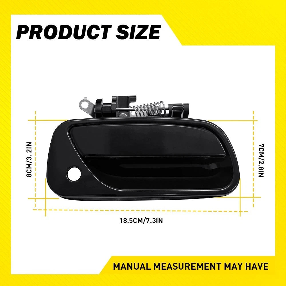 Set of 2 Exterior Door Handles for Toyota T100 (1993–1998) Black