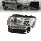 Headlight Halogen Chrome Passenger Side for Ram 2500 3500 (2019–2024)