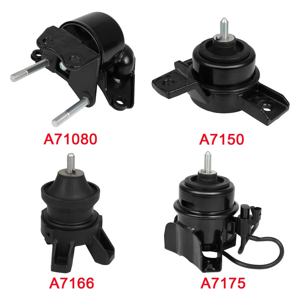 Set of 4 Engine Motor Mounts for Hyundai Santa Fe V6 2.7L (2007–2009)