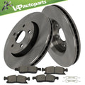 Front Brake Disc Rotors + Ceramic Pads for Durango Grand Cherokee (2014–2020)