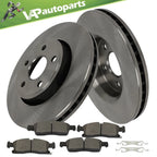 Front Brake Disc Rotors + Ceramic Pads for Durango Grand Cherokee (2014–2020)
