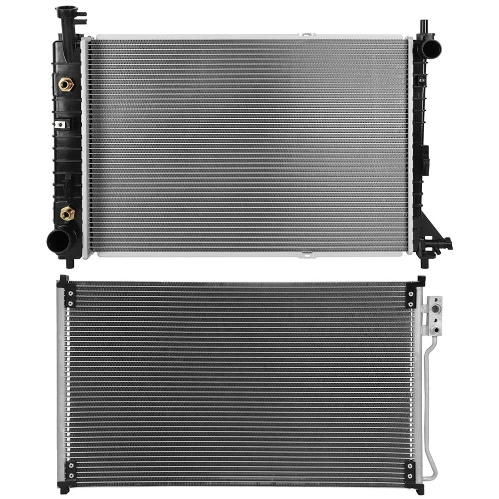 Aluminum Radiator & AC Condenser Cooling Kit for Ford Mustang (1998–2004)