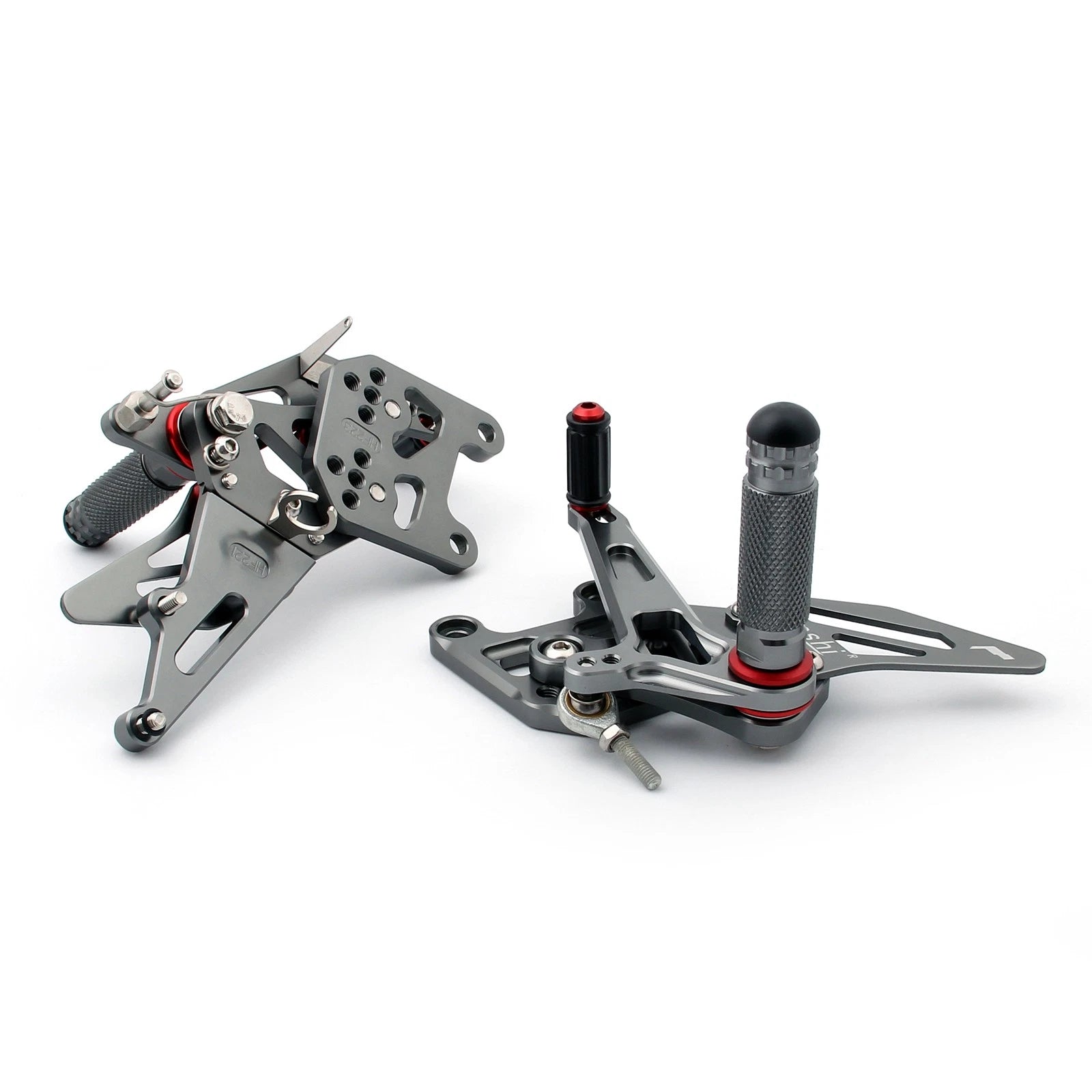 Rearset Foot Pegs for Honda CBR600RR (2007–2008) Gray