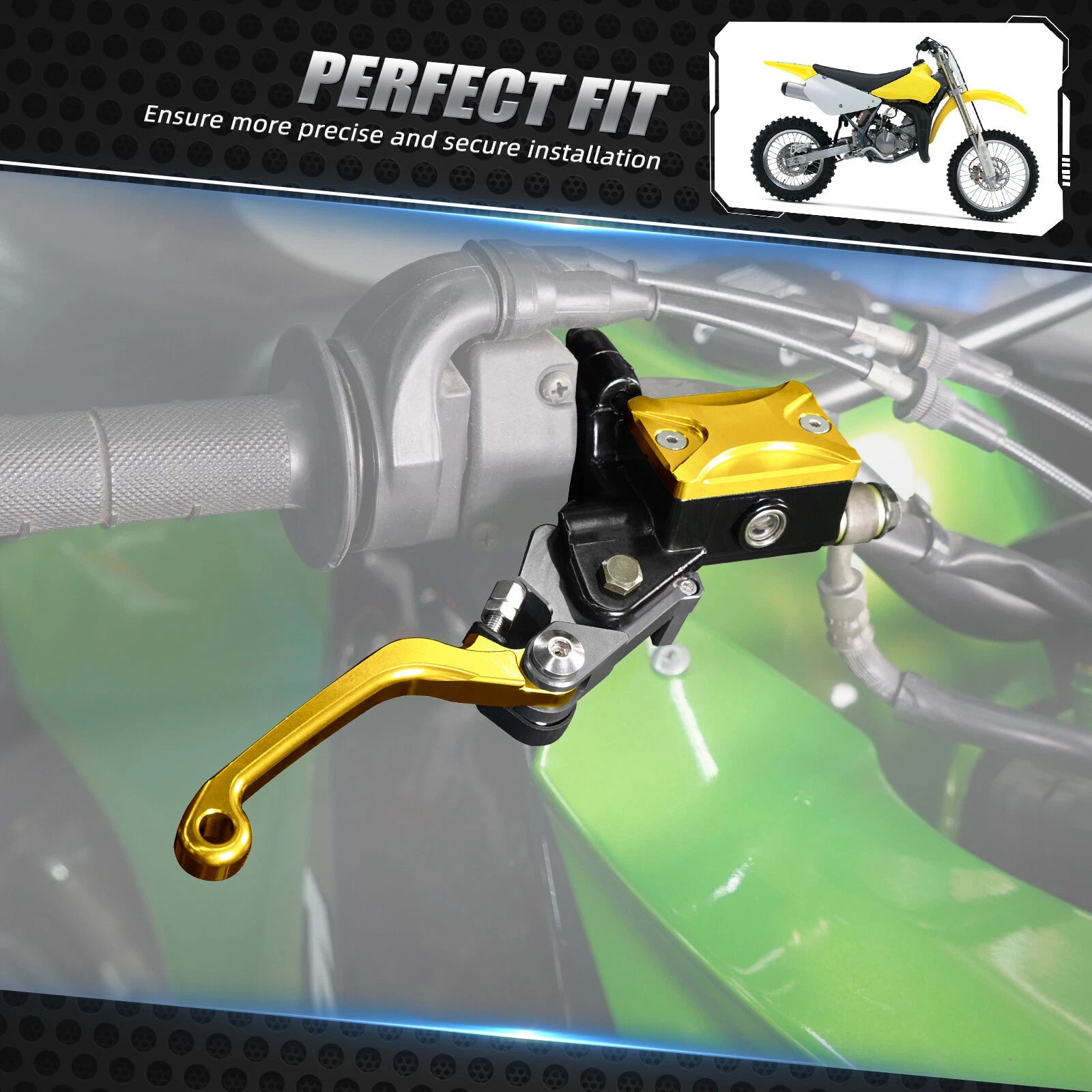 Hydraulic Brake Cable Clutch Levers for Suzuki RM85/125/250 RMZ250/450 (2001–2023)