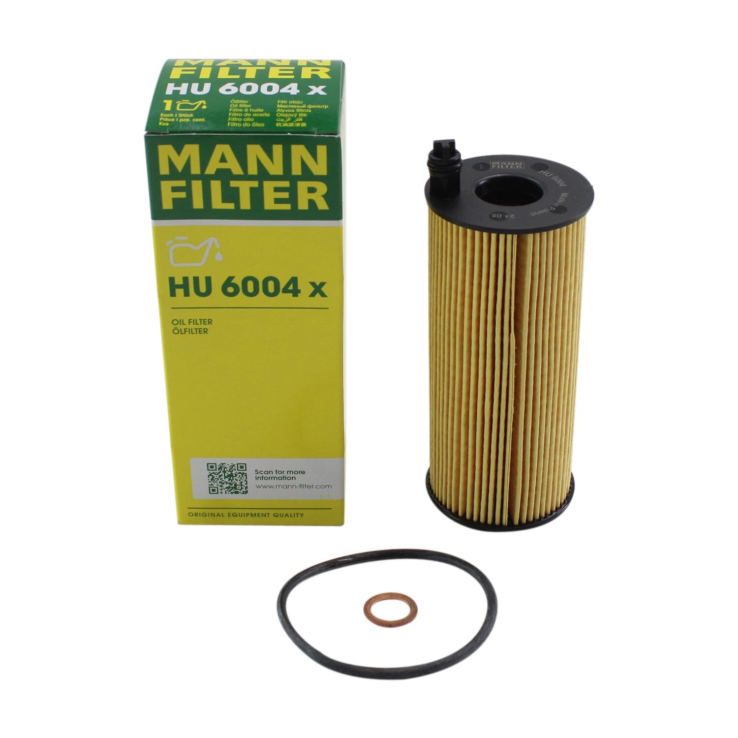 Mann Engine Oil Filter HU6004X for BMW F15 F30 328d 535d X3 X5 740Ld (2014–2019)