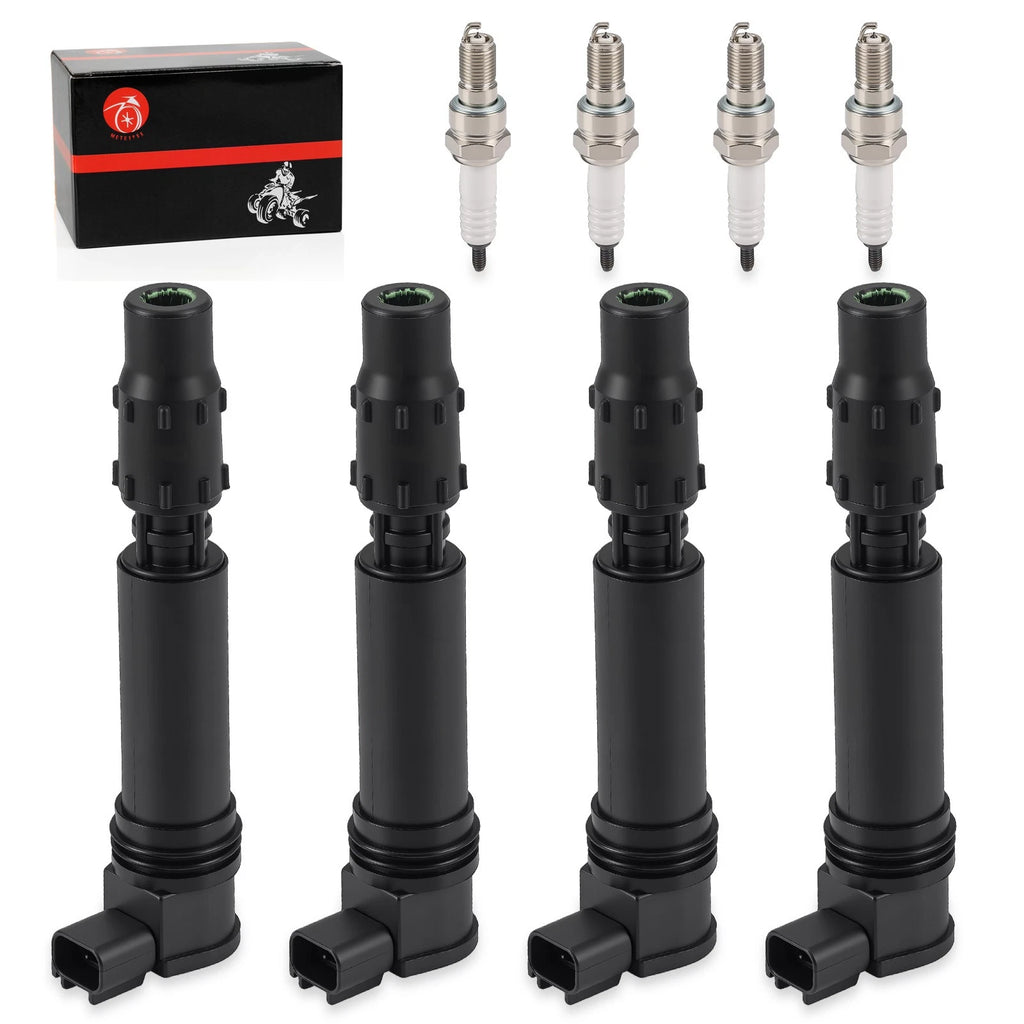 Ignition Coils & Iridium Spark Plug Set for Honda CBR1000RR (2004-2007)