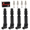 Ignition Coils & Iridium Spark Plug Set for Honda CBR1000RR (2004-2007)