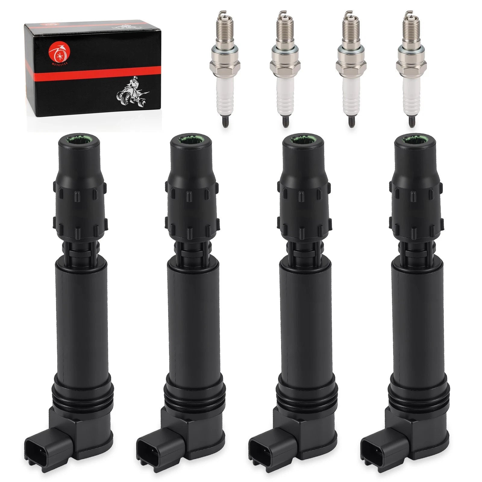 Ignition Coils & Iridium Spark Plug Set for Honda CBR1000RR (2004-2007)