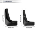 Set of 2 Mud Flaps Splash Guards for Audi A3 Saloon (2012–2015)