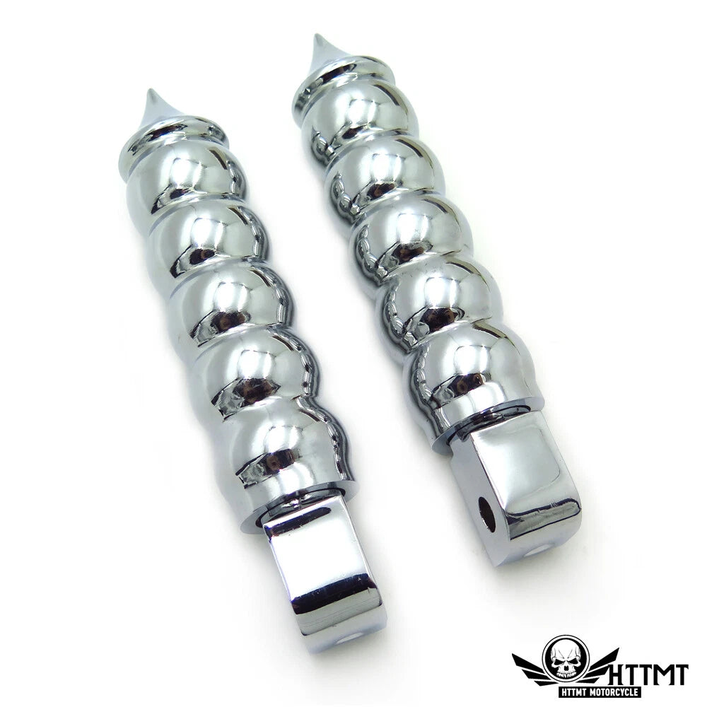 Chrome Calabash Footpegs for Yamaha Road Star Warrior (2002–2009)